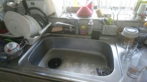 キッチンの排水つまり